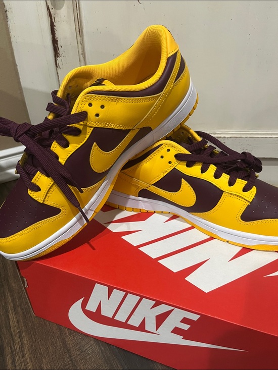 Nike Dunk Low Retro University ASU in Yellow and Maroon main image 6